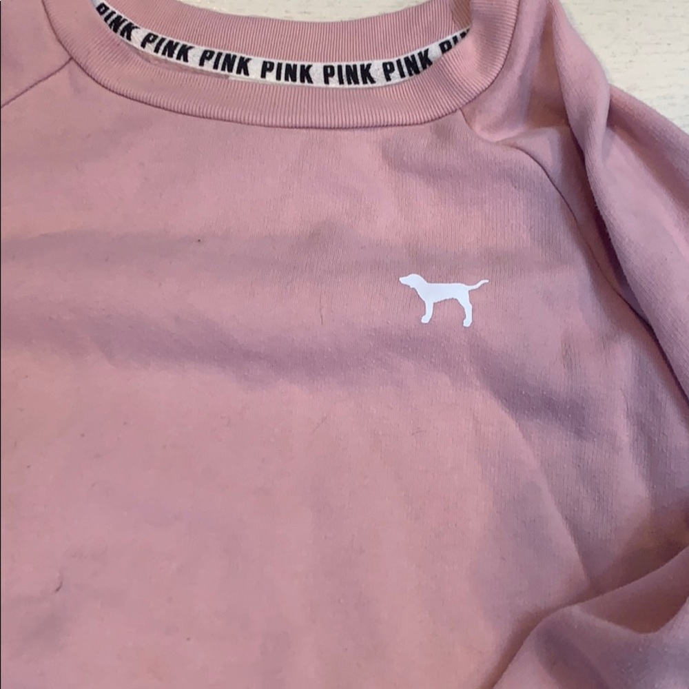 💋PINK brand sweatshirt size small. Color pink.
